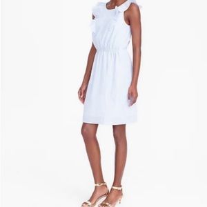 J Crew Cotton Ruffle Dress